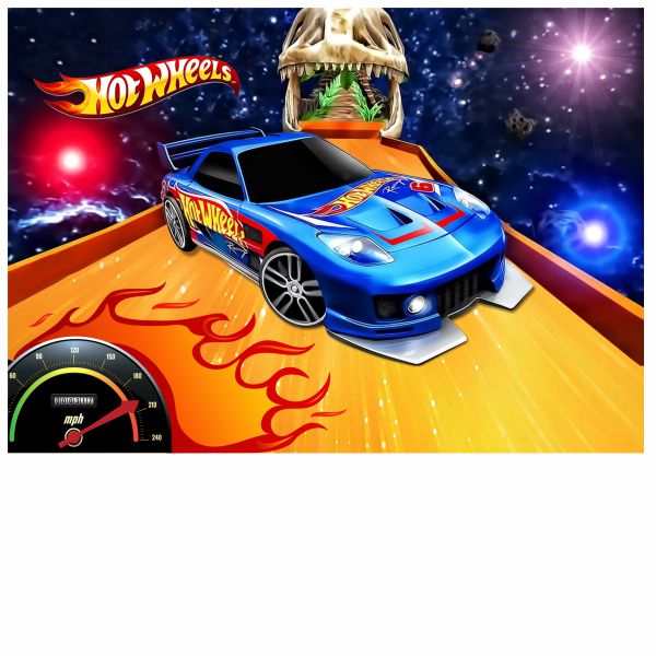 Painel 3x4m Hot Wheels 